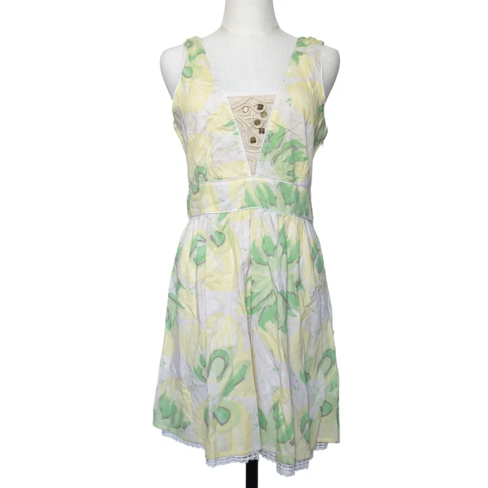 FREE PEOPLE Embellished A-Line Mini Dress - Size 8 NWT